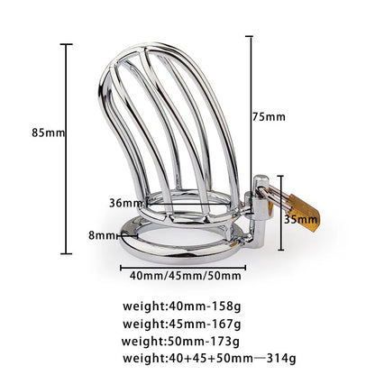 Stainless Steel Chastity Cock Cage