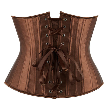 Steel Boned Satin Corset