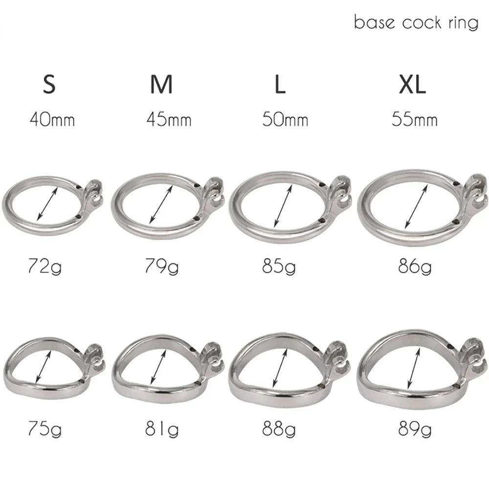 Inverted Plugged Cylinder Chastity Cage