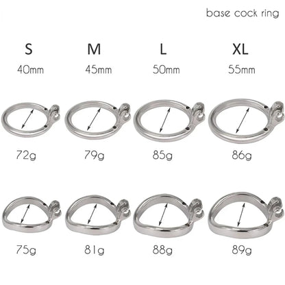 Inverted Plugged Cylinder Chastity Cage