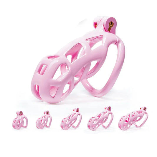 Pink Chastity Cage (5 ring sizes)