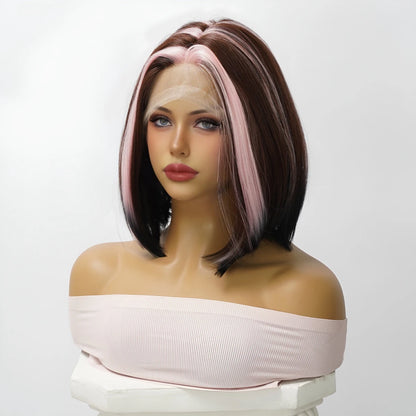 Pink Gradient Crossdressing Wig