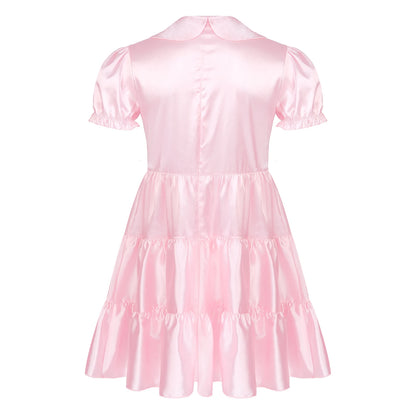 Sissy Bowknot Satin Dress