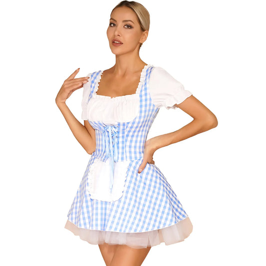Plaid Maid Dress Costume