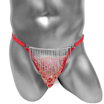 Tassels & Lace Open Butt Sissy Jockstrap