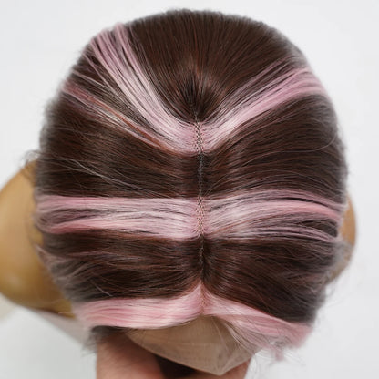 Pink Gradient Crossdressing Wig