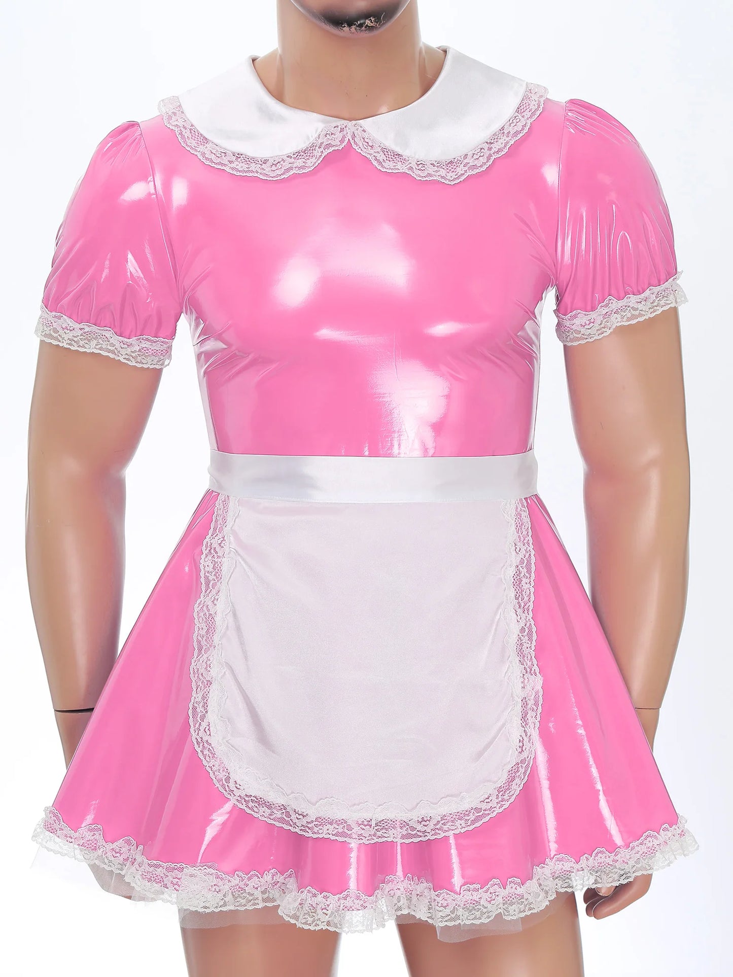 Sissy Maid Latex Dress With Apron