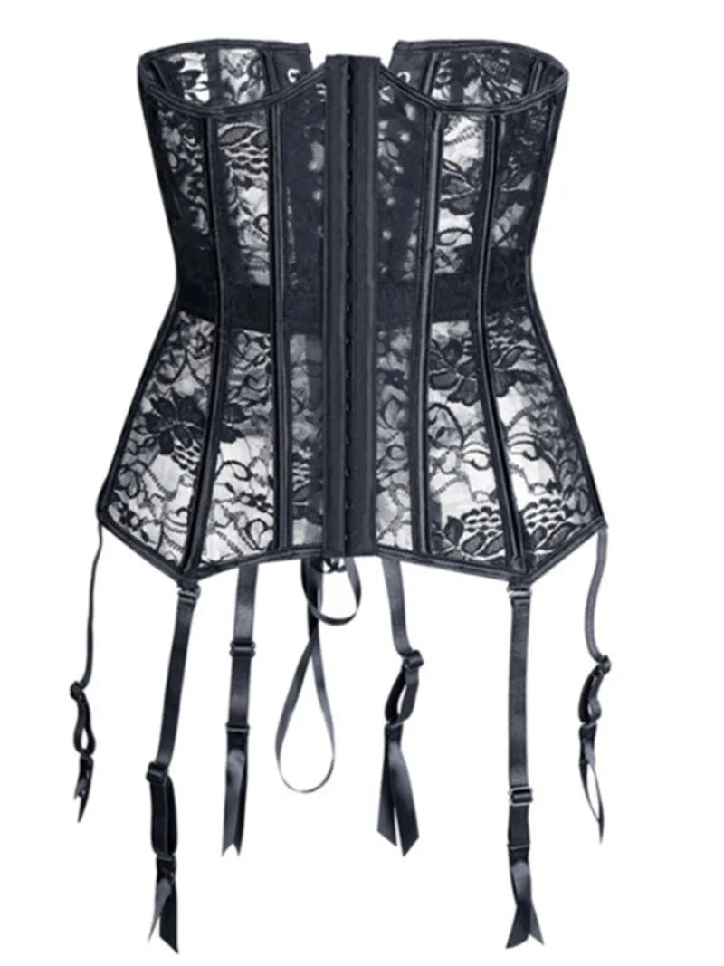 Lace Corset With Suspenders