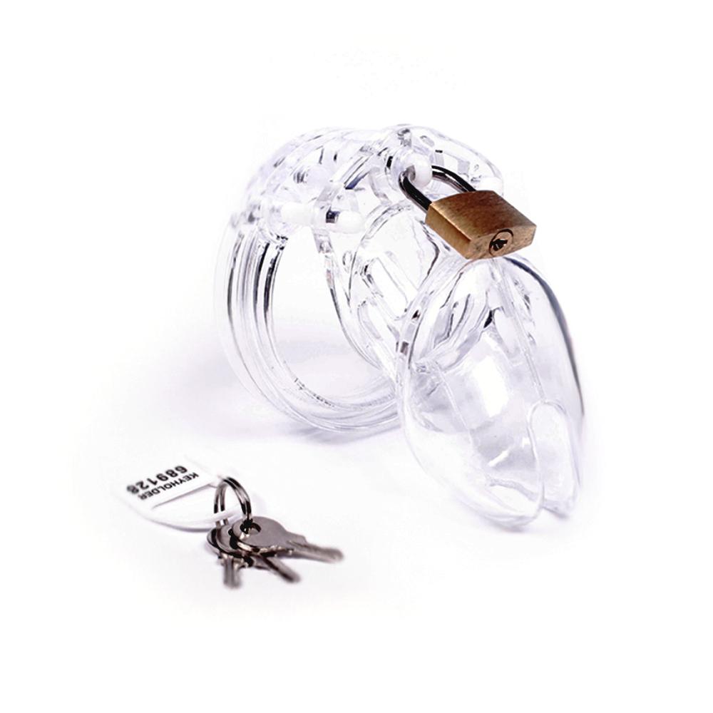 Plastic Chastity Cage 3.35 inches and 3.94 inches long