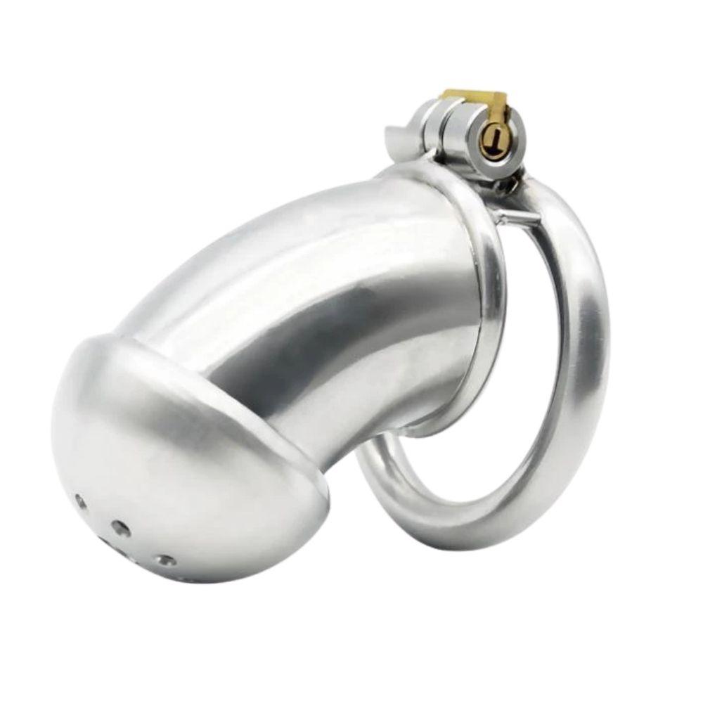 Mistress's Little Prisoner Metal Chastity Cage 1.80 inches and 2.36 inches long