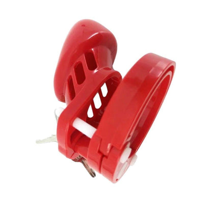 Red Plastic Cage 3.15 inches and 3.94 inches long