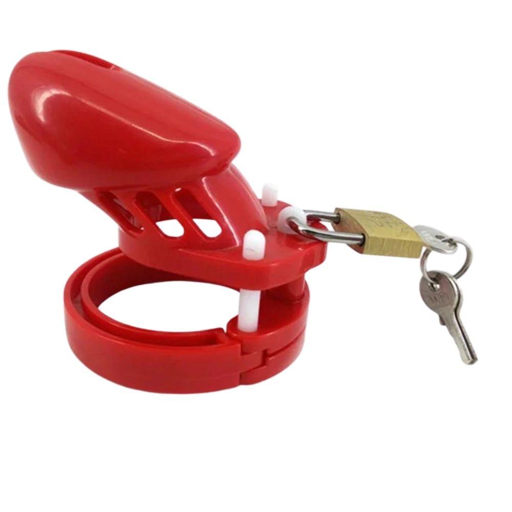 Red Plastic Cage 3.15 inches and 3.94 inches long