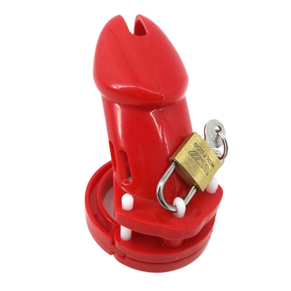 Red Plastic Cage 3.15 inches and 3.94 inches long