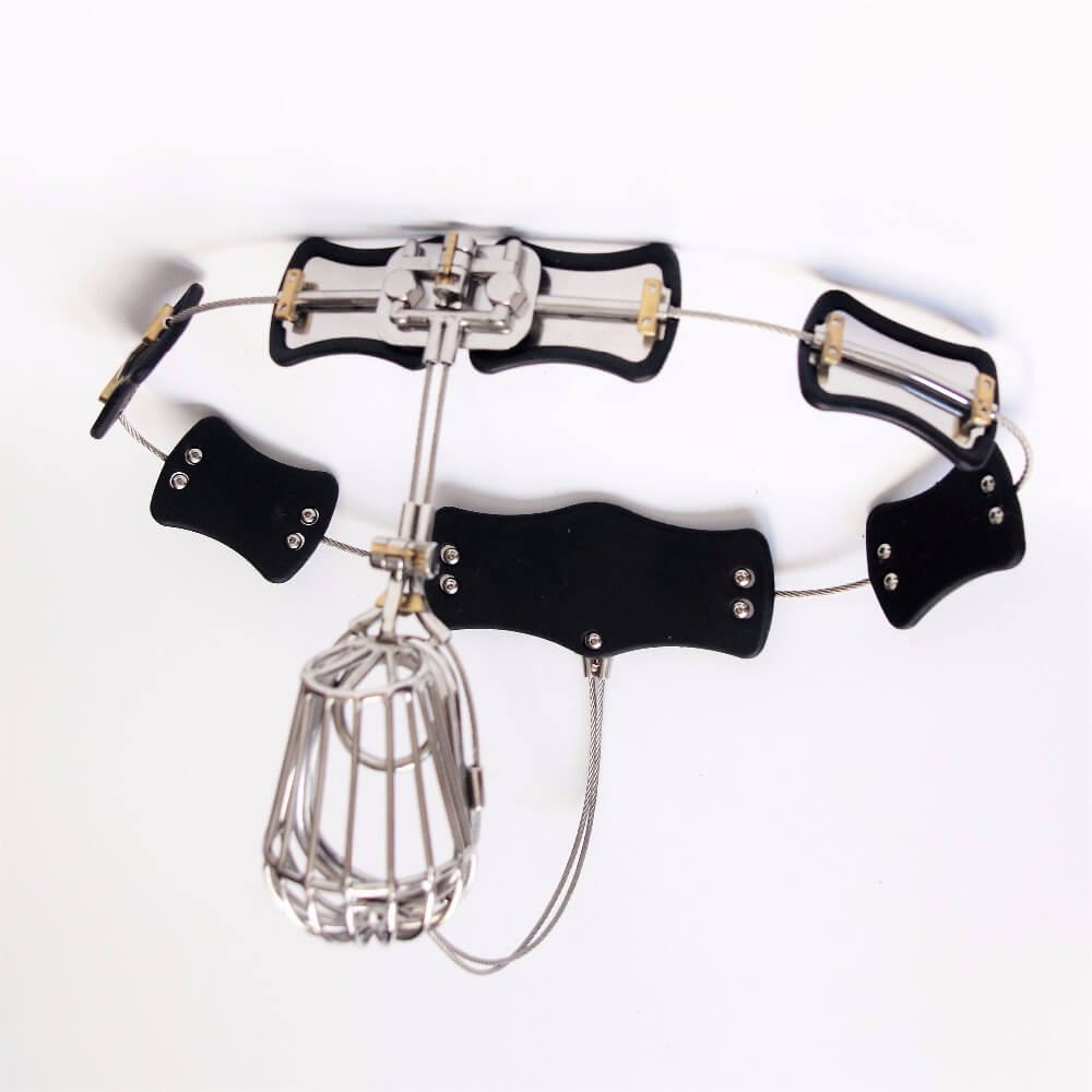 Adjustable Stainless Steel Male Chastity Belt