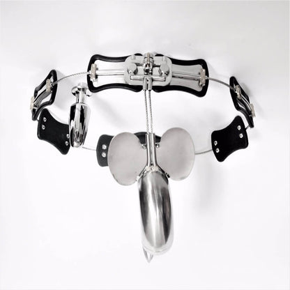 Adjustable T-type Male Chastity Belt