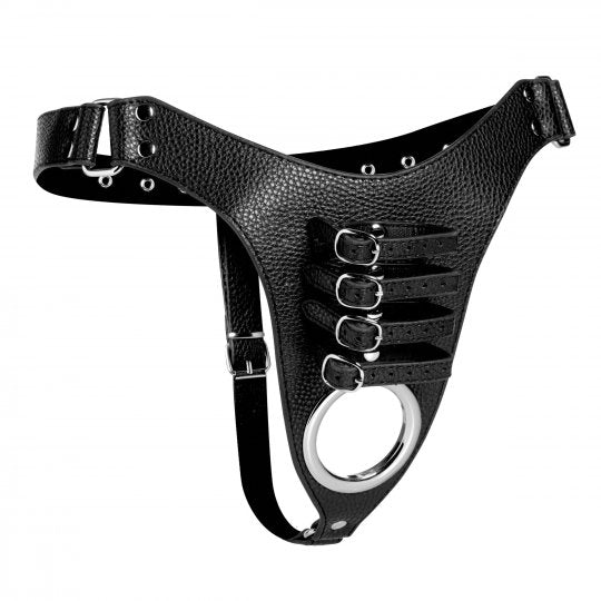 Sissy's Ultimate Surrender: Deluxe Male Chastity Harness for Total Submission