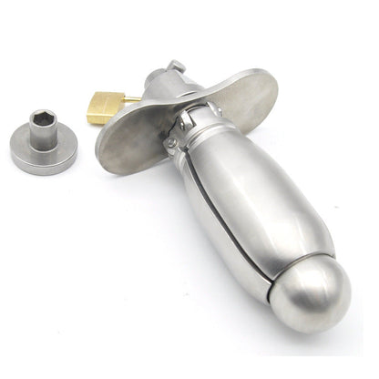 Metal Anal Expander Locking Butt Plug