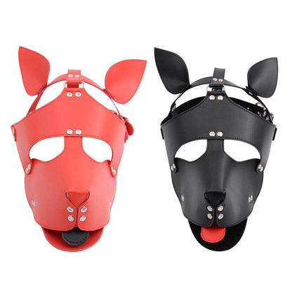 BDSM Head Bondage Dog Headgear Face Mask