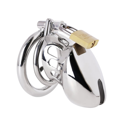 BDSM Stainless Steel Chastity Device With Spike Ring