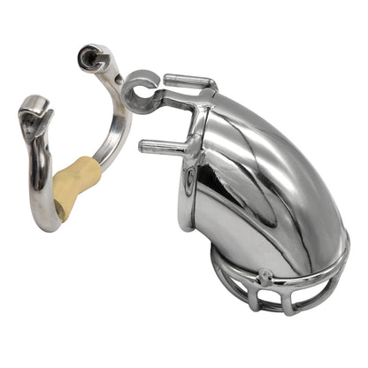 Bending Tube Stainless Steel Male Chastity Device