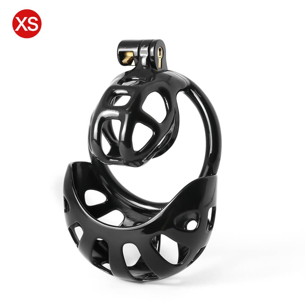 Black Mamba Chastity Cage With Balls Cage