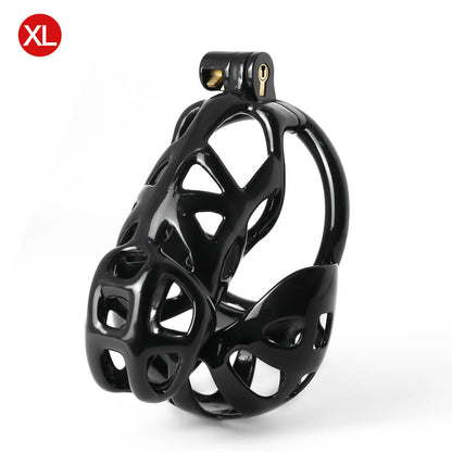 Black Mamba Chastity Cage With Balls Cage