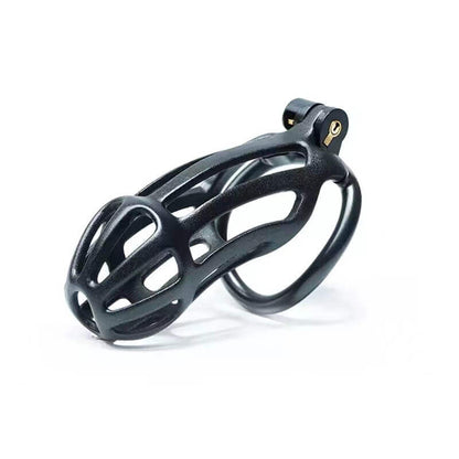 Black Stripe Cobra Chastity Cage Kit 1.77 To 4.13 Inches Long