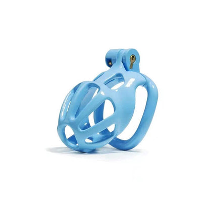 Blue Stripe Cobra Chastity Cage Kit 1.77 To 4.13 Inches Long