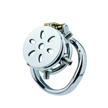 Button Ding Flat Chastity Lock With Spikes