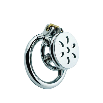 Button Ding Flat Chastity Lock With Spikes