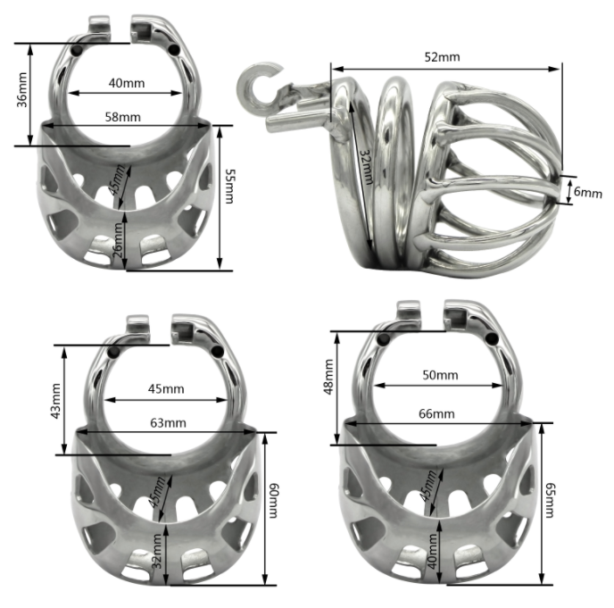 CC29 Fully wrapped scrotum chastity Device Stealth Lock Cock