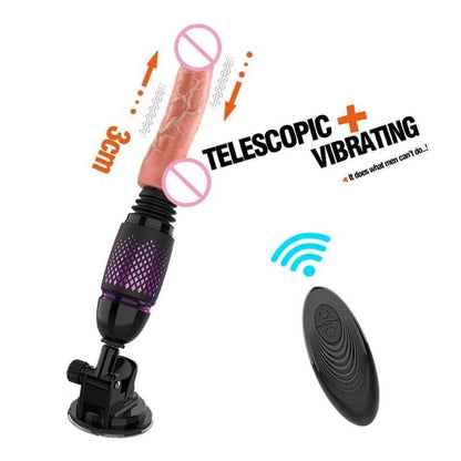 CC77 Emote Control Heating Artificial Penis Butt Plug Anal Sex Machine