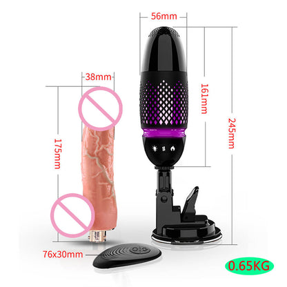 CC77 Emote Control Heating Artificial Penis Butt Plug Anal Sex Machine