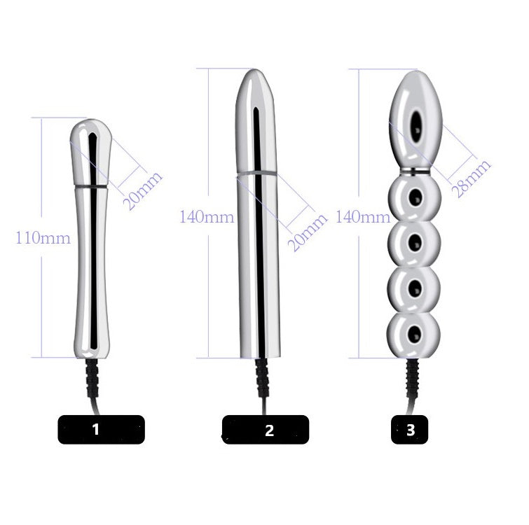 CC94 Electric Beads Urethral Sounding Sex Toys for Men Penis Plug Cock Dilator