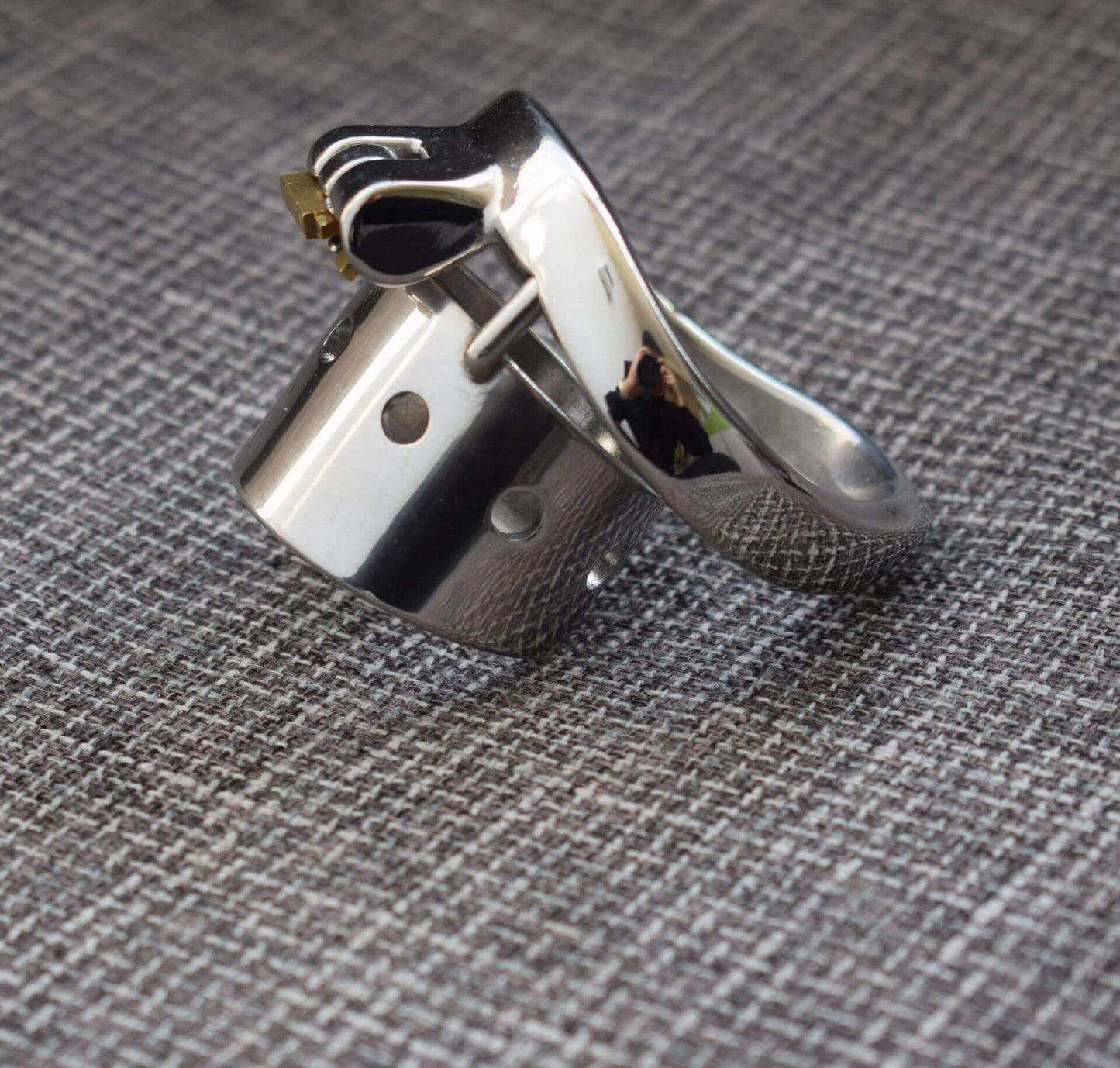 CC98 New stainless steel short chastity lock