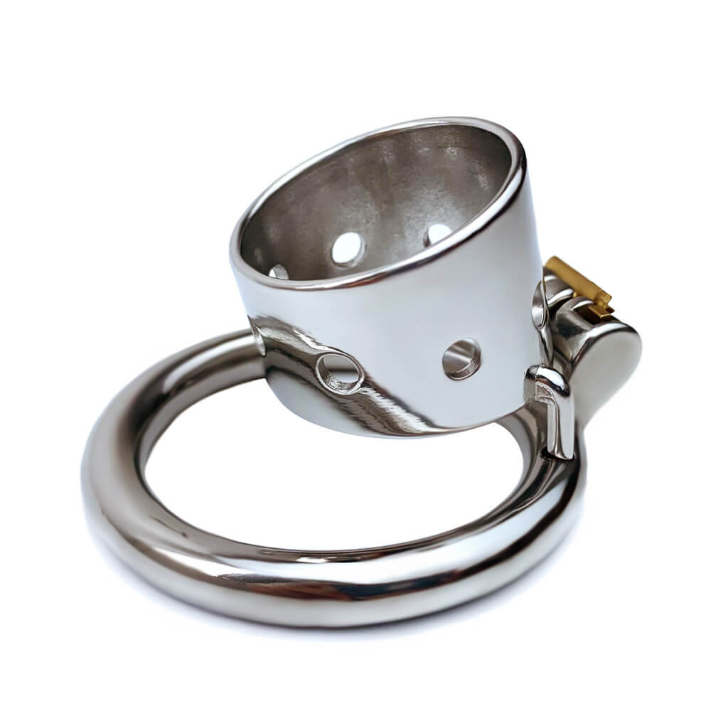 CC98 New stainless steel short chastity lock