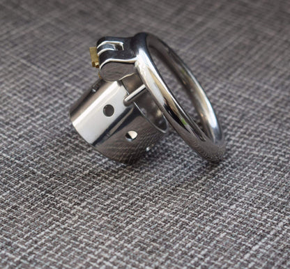 CC98 New stainless steel short chastity lock