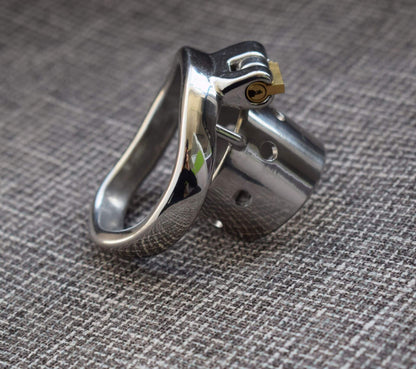 CC98 New stainless steel short chastity lock