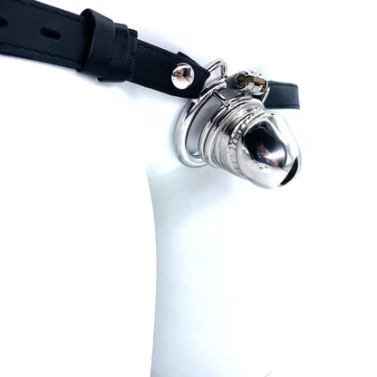 Chastity Cage 37mm with Male Bondage Belt CC82