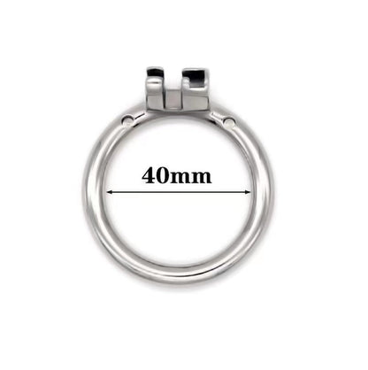 Stainless Steel Round/Arc Chastity Ring