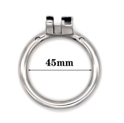 Stainless Steel Round/Arc Chastity Ring