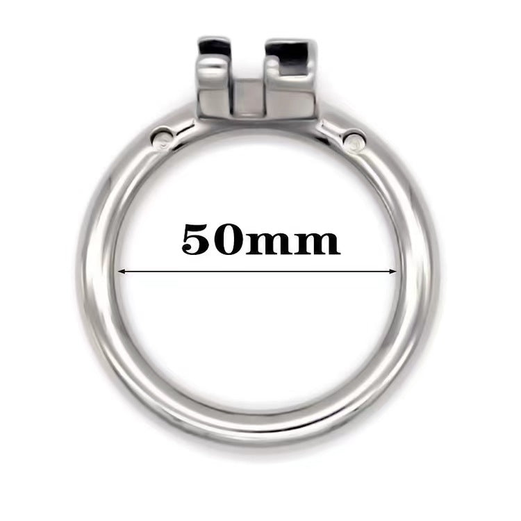 Stainless Steel Round/Arc Chastity Ring