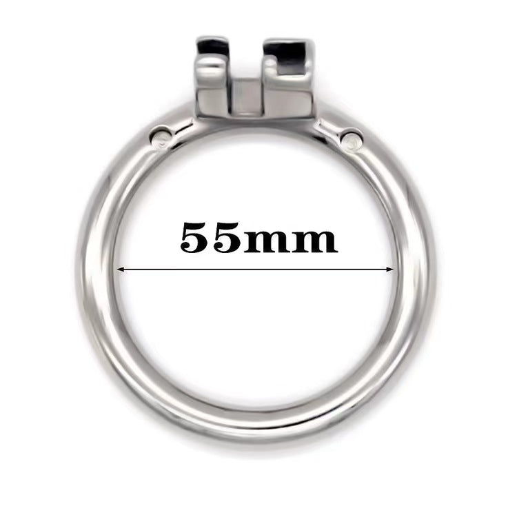 Stainless Steel Round/Arc Chastity Ring