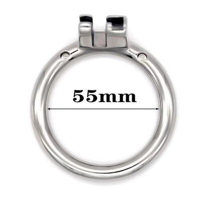 Stainless Steel Round/Arc Chastity Ring