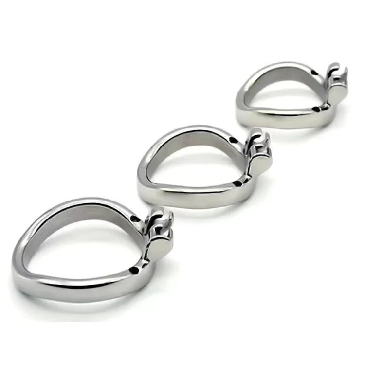 Stainless Steel Round/Arc Chastity Ring