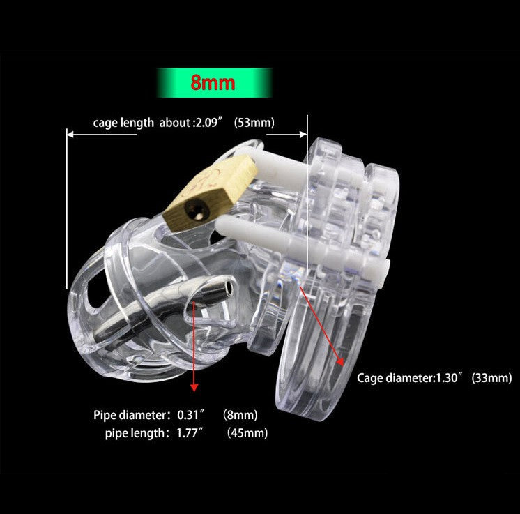 Urethra Mini Chastity Cage  Clear