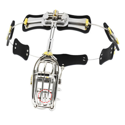 Clip Cage Stainless Steel Chastity Bel