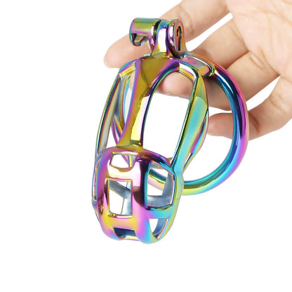 Stainless Steel MAMBA Colorful Chastity Cage