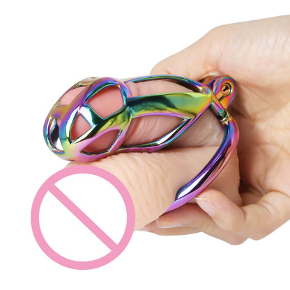 Stainless Steel MAMBA Colorful Chastity Cage