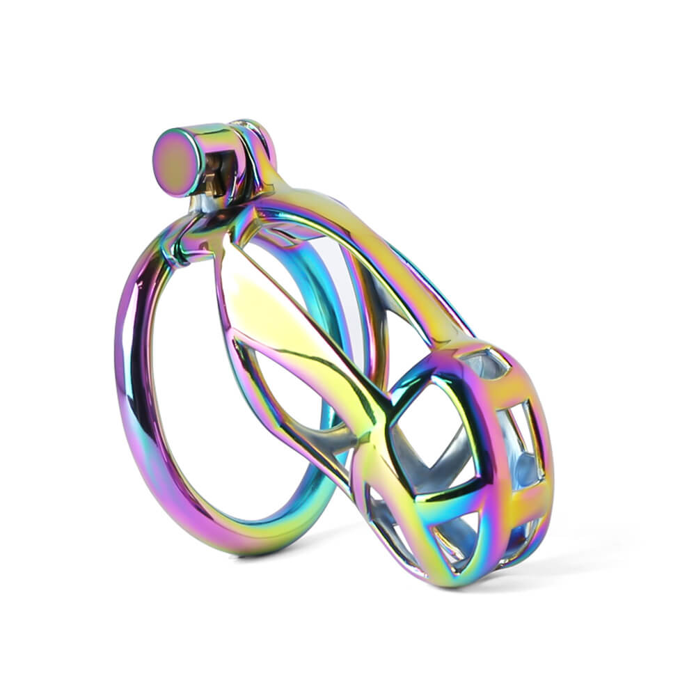 Stainless Steel MAMBA Colorful Chastity Cage